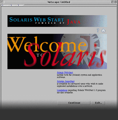 Solaris Web Start
